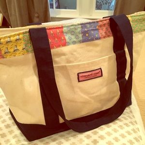 Vineyard Vines patchwork classic tote